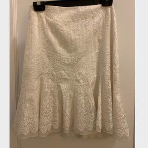 Beautiful white embroidered skirt